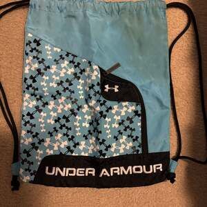 Under Armour Ozsee Sackpack Drawstring Gym Bag Light Blue